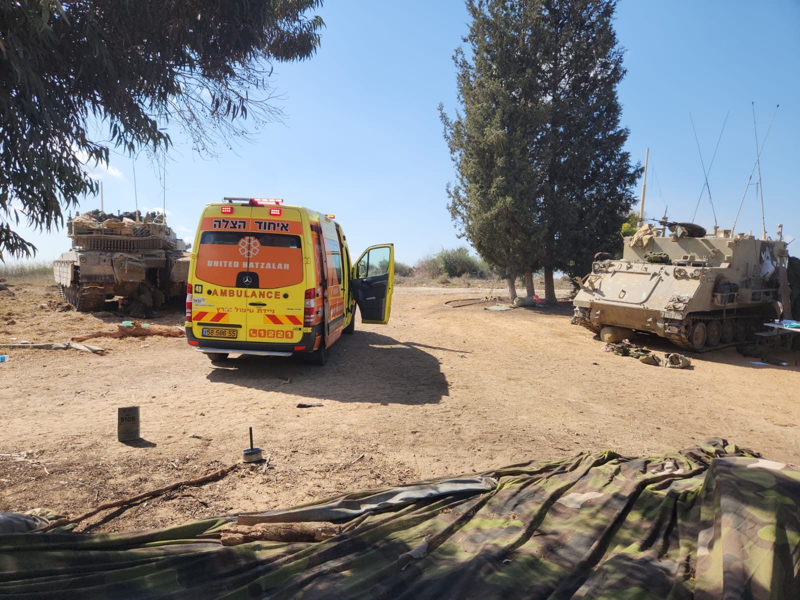 Gaza border area after the attack of Oct 7, 2023 (photo dated Oct 15, 2023)