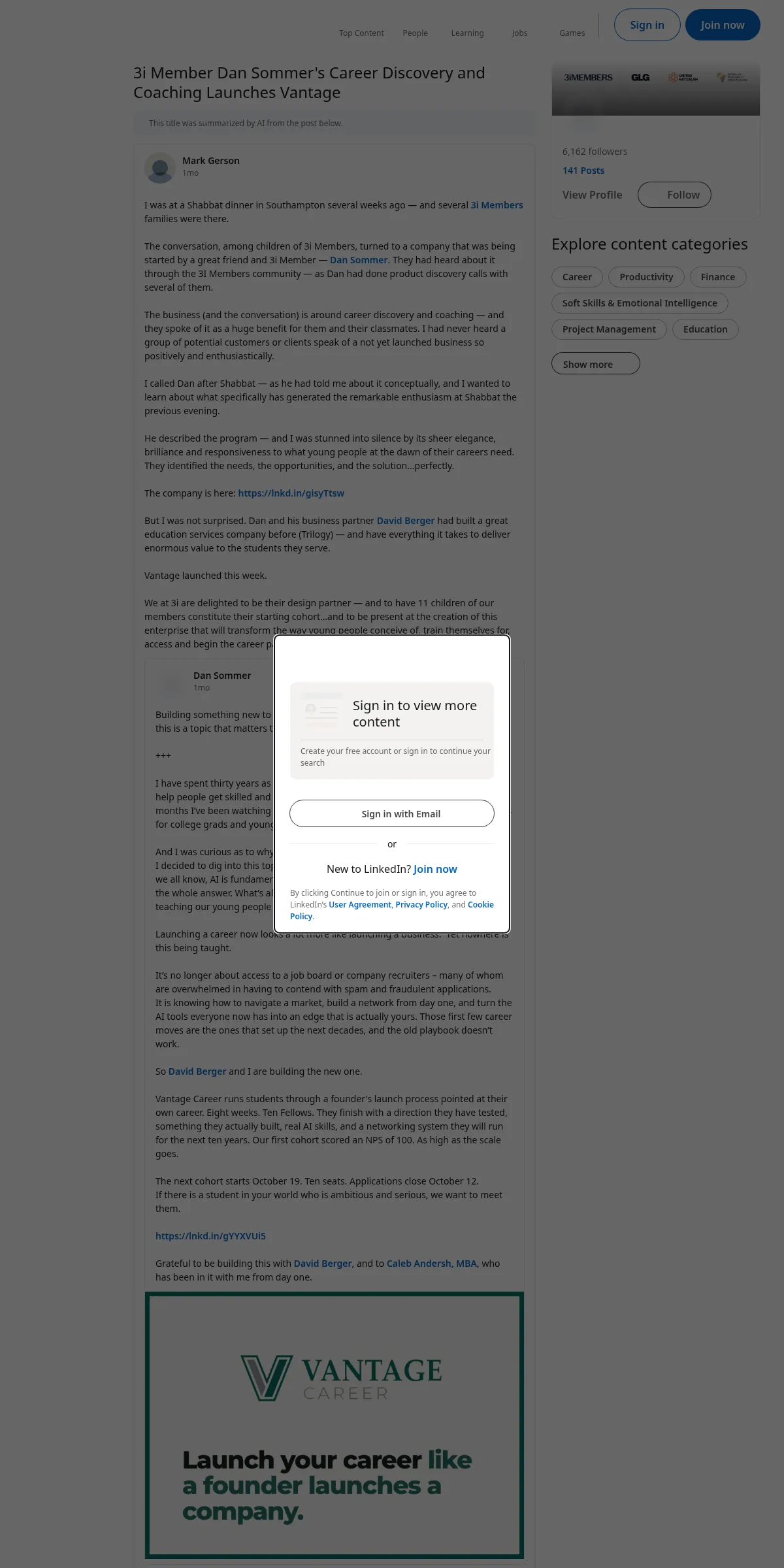 Screenshot of the source for: A FOUH chairman’s company backs the Treasurer’s new business